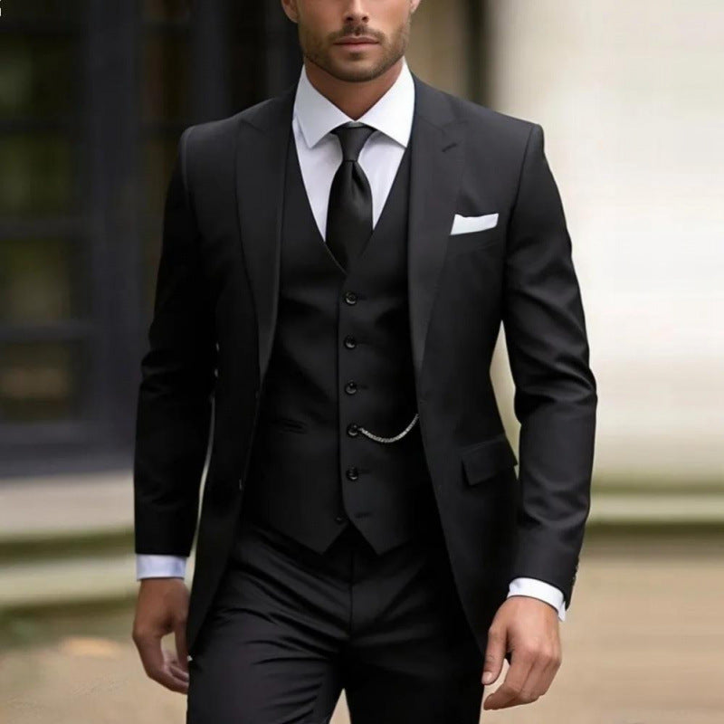 Mens Three Piece Suit Set