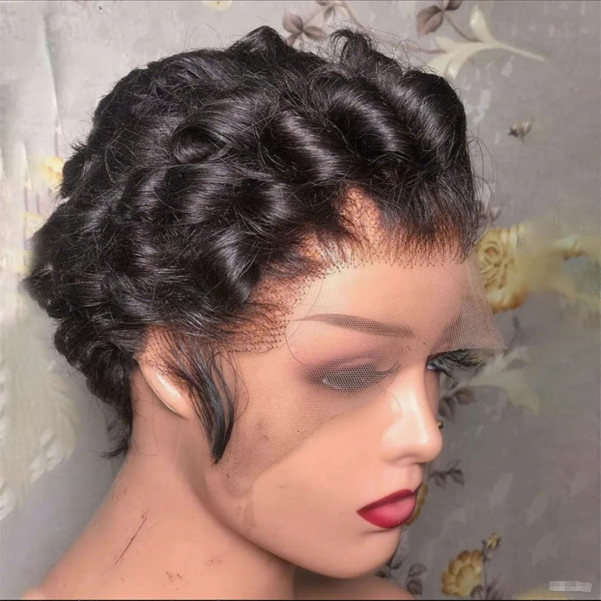 Pixie Cut Human Hair Front Lace Wig