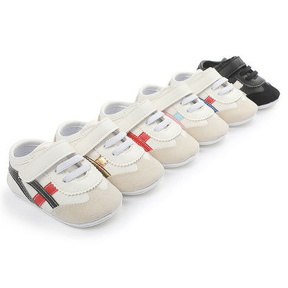 Rubberen antislipzool unisex babyschoenen met klitteband sluiting