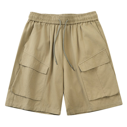 Men's Trendy Loose Drawstring Summer Half Pants Trousers Male Style