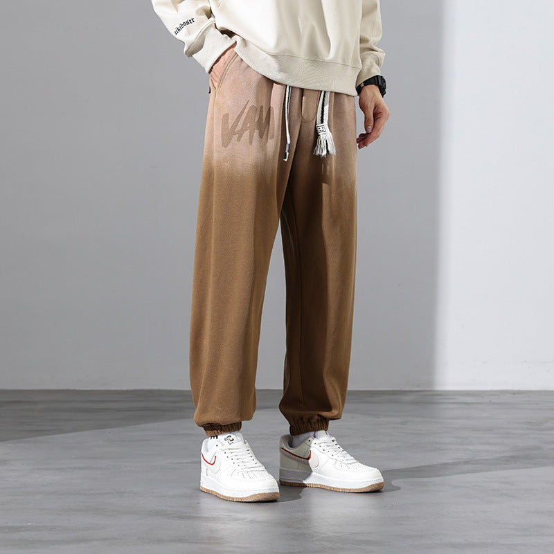Heren losse taps toelopende trendy casual joggingbroek