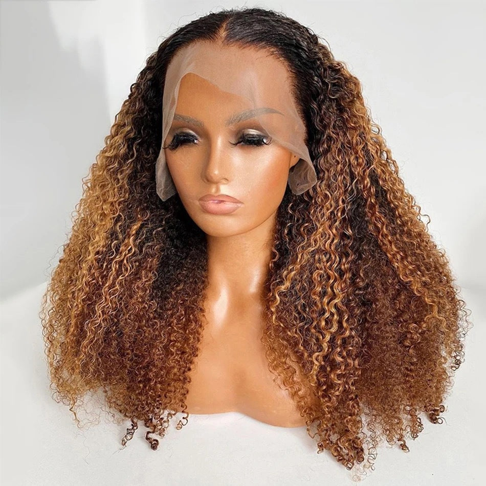 Front Lace Long Curly Synthetic Hair Wig