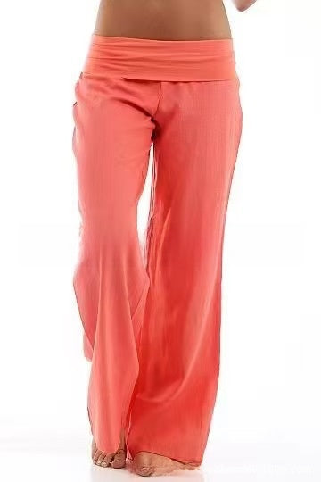 Elastic Waistband Versatile Wide-Leg Elastic Pants