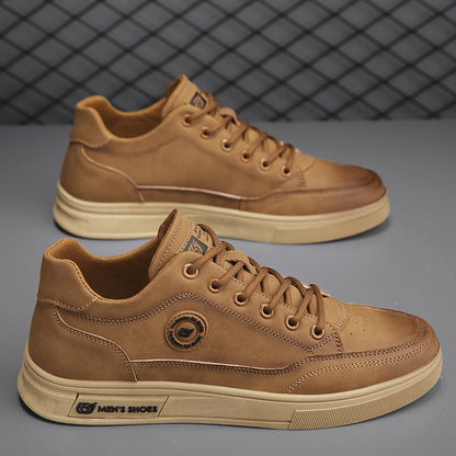 Britse stijl Martin PU-leren scneakers met zachte zool