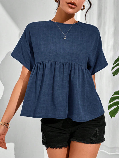 Short-Sleeve Babydoll Shirt