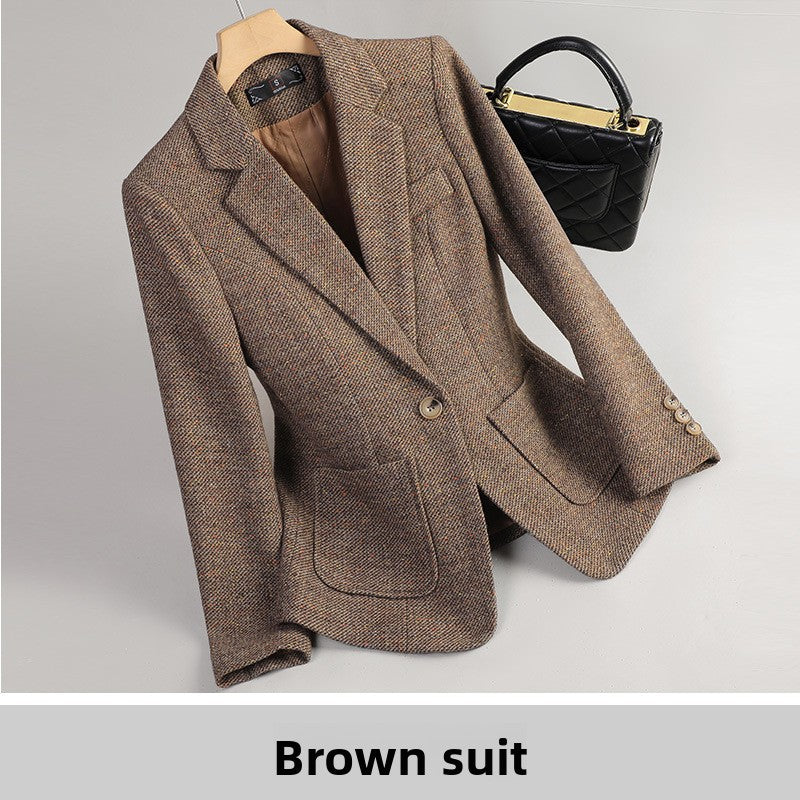Long Sleeve Womens Blazer with Waist Cinching