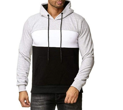 Colorblock casual hoodie voor heren