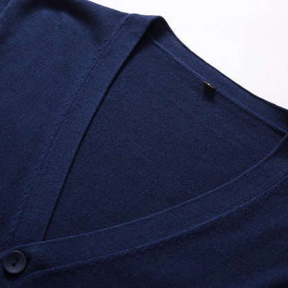 Heren gebreide cardigan