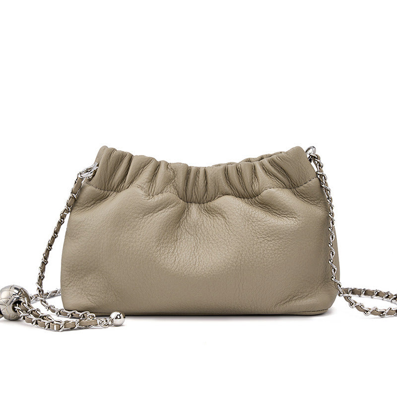 Womens Top Layer Cowhide Crossbody Bag