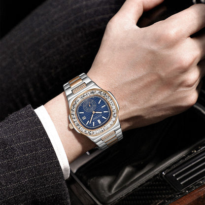 Mens Diamond Accent Quartz Watch