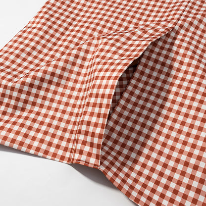 Klassieke retro trenchcoat met ruitpatroon voor dames