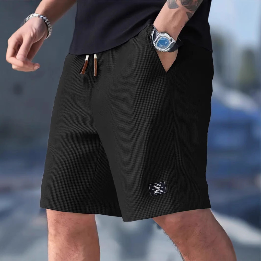 Loose men's casual sports five quarter shorts
