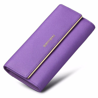 Women's Genuine Leather Tri-Fold Wallet