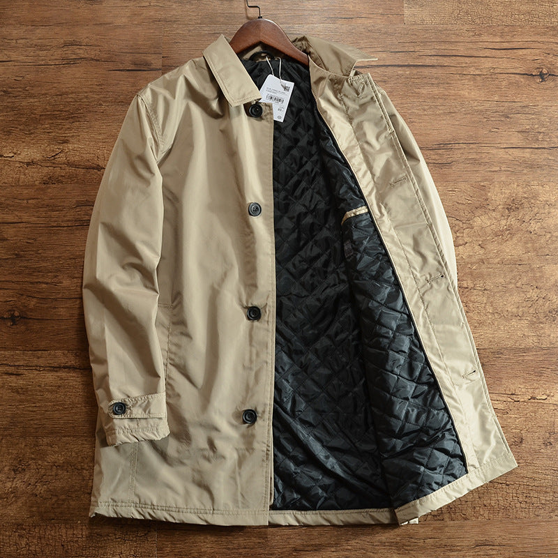 Mid-length trench coat