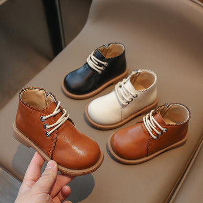 Girls leather boots