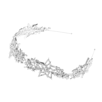 Bruid Haaraccessoires Vijfpuntige Ster Legering Diamant-gelegde Haarband