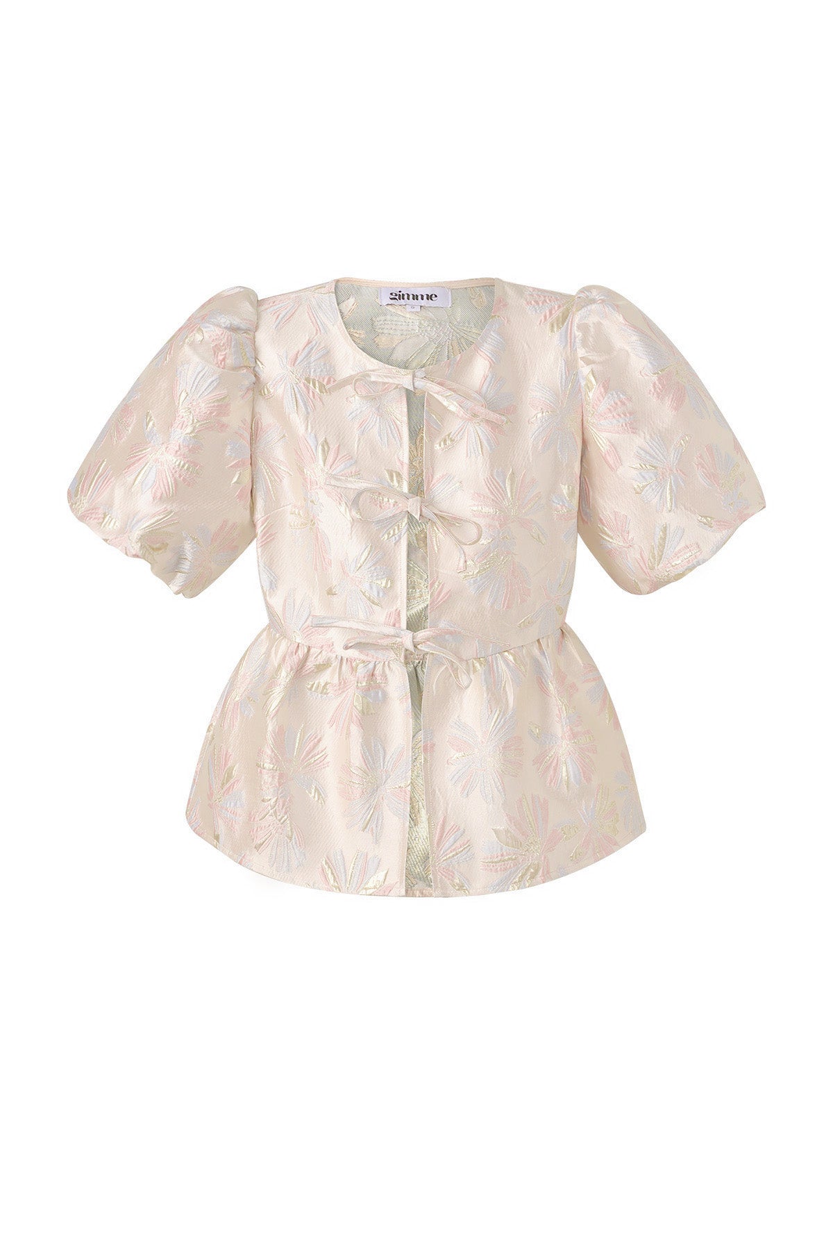 Top met korte mouwen en bloemenprint