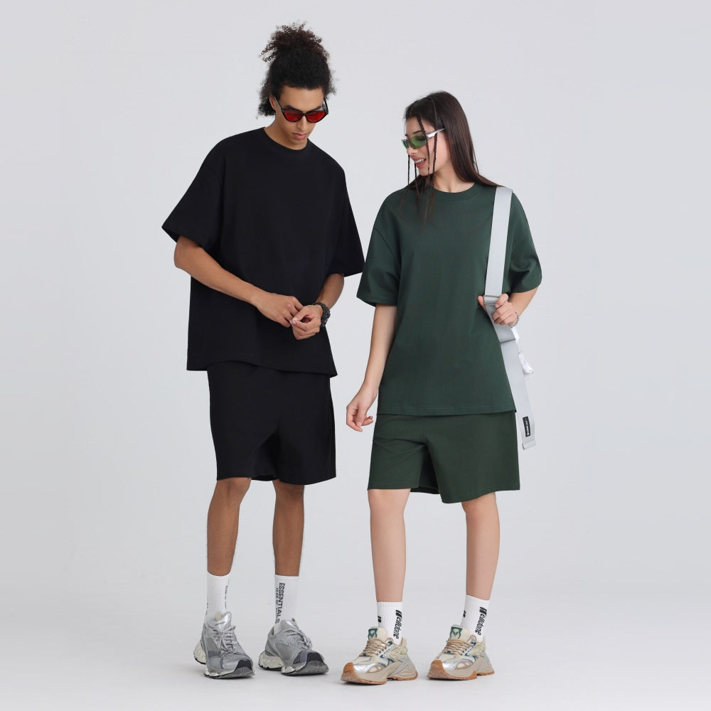 American-Style Small-Neck Short-Sleeve T-Shirt for Men