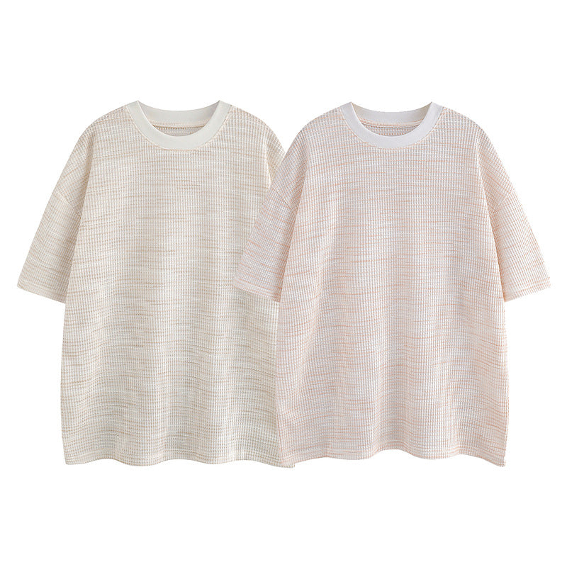 Men's  Clean Fit Trendy Draped Mid-sleeve