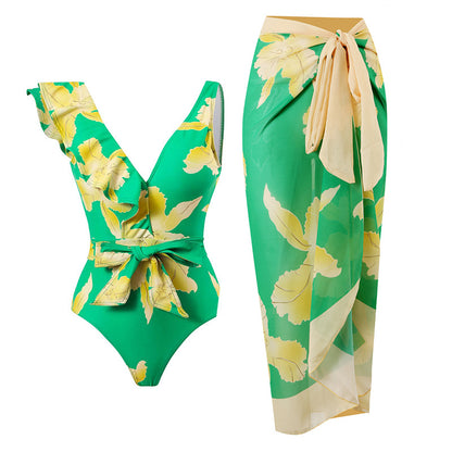 Jumpsuit sunscreen gauze skirt set