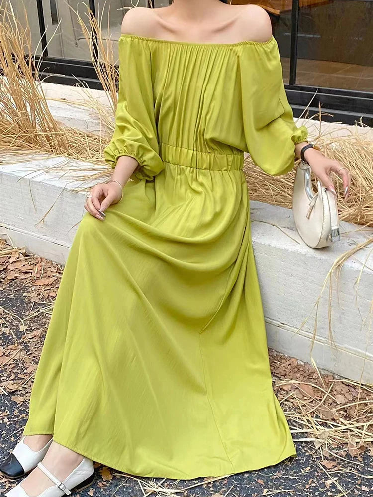 Summer new fat mm reversible loose slimming knee length plus size dress
