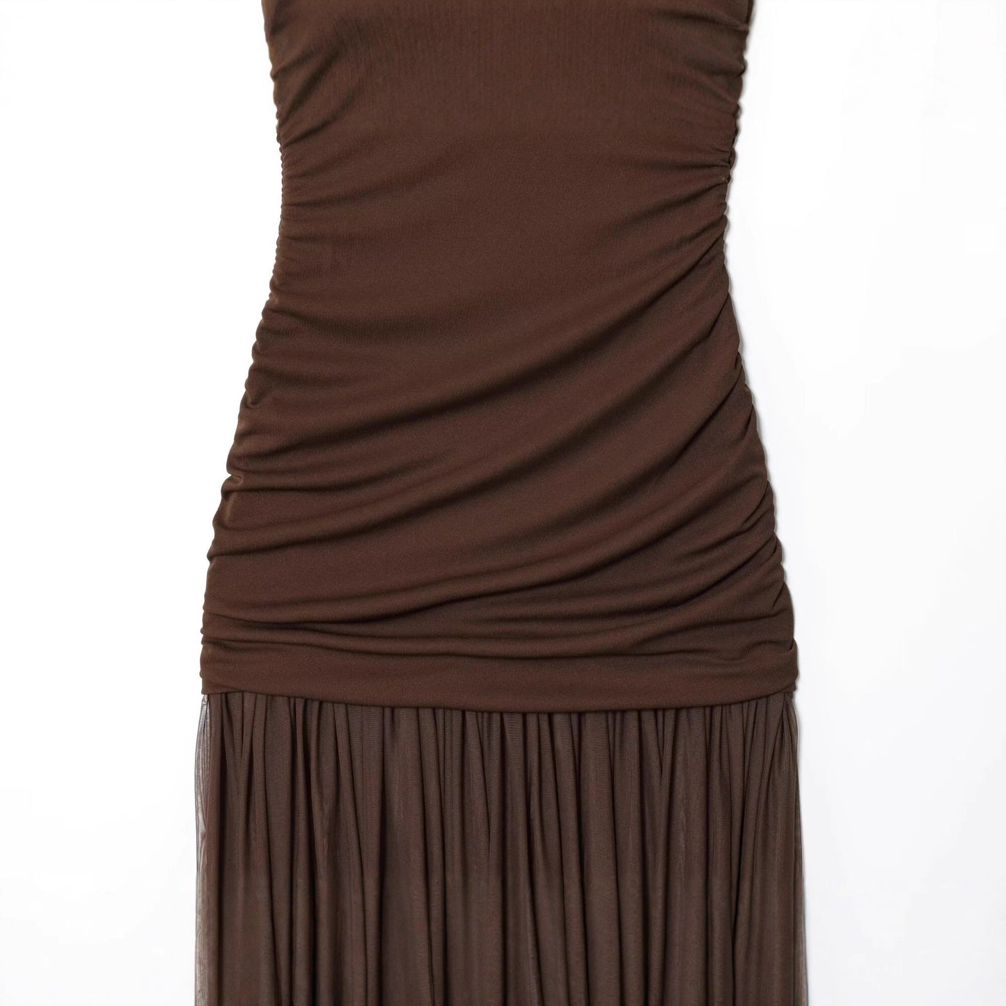 Elegant and Fashionable Women's Dress with Chiffon Splicing in Summer  INS Style