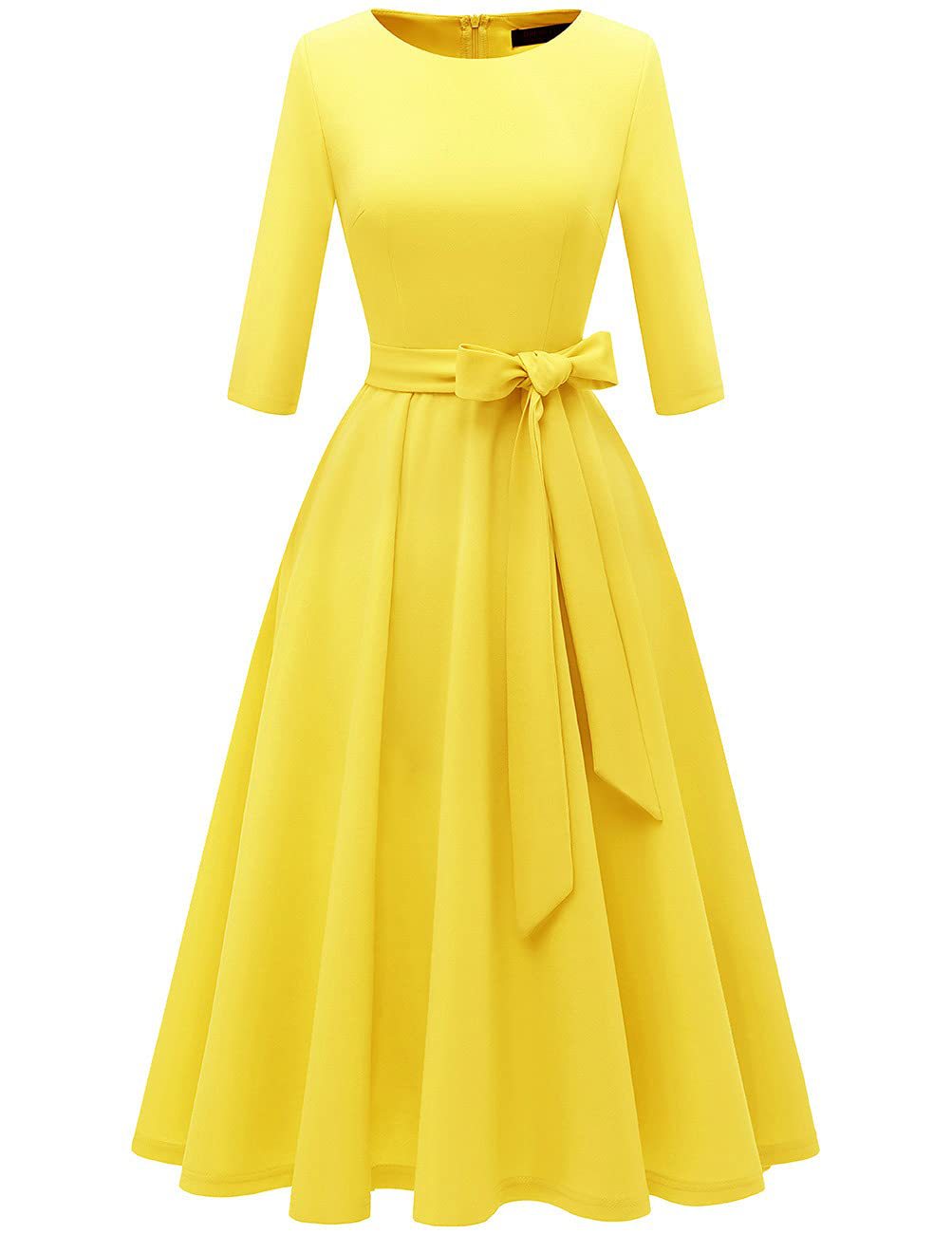 Retro Elegant Women's Evening Dress with Oversized Hem
