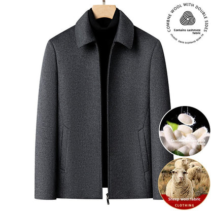 Mens Wool Blend Jacket Coat