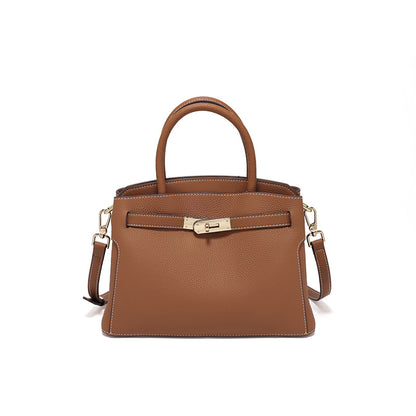 Spring and Summer TOGO first layer cowhide women's bag high-grade genuine leather bag large capacity commuter shoulder messenger bag