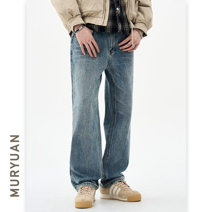 Men's Cleanfit Trendy Light Blue Jeans