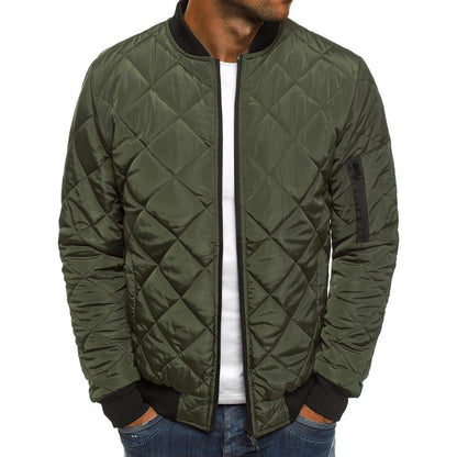 Cotton Coat Autumn And Winter Men's Color Loose Jacket Lingge Cotton Suit