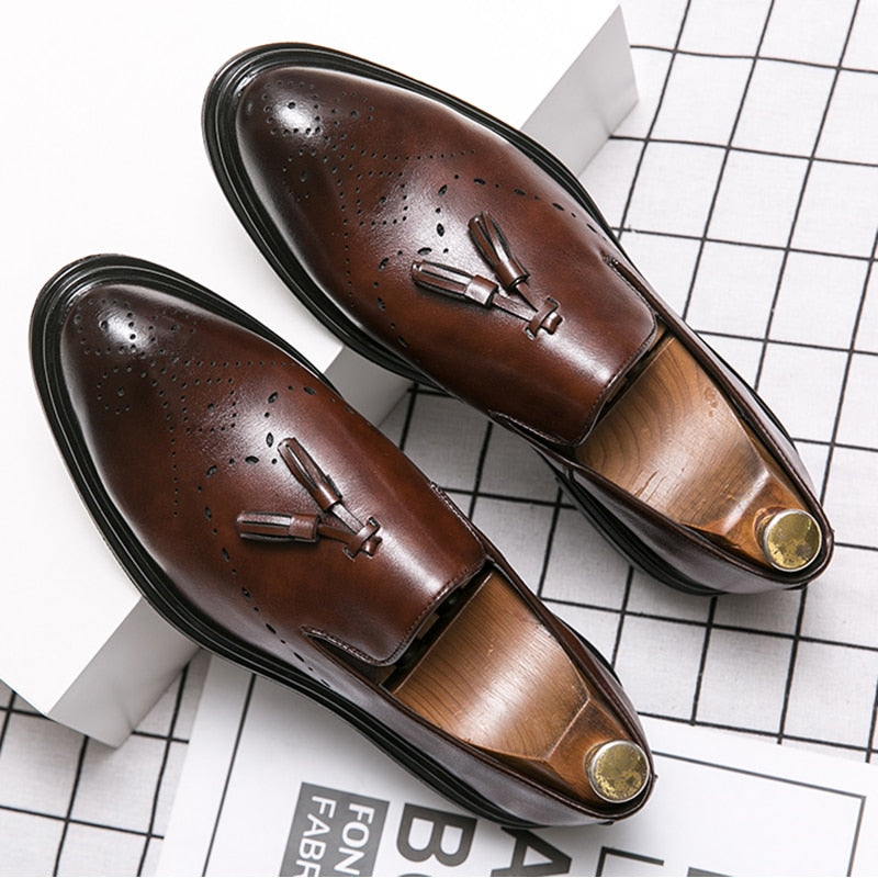 Echte leren heren brogues voor informele gelegenheden