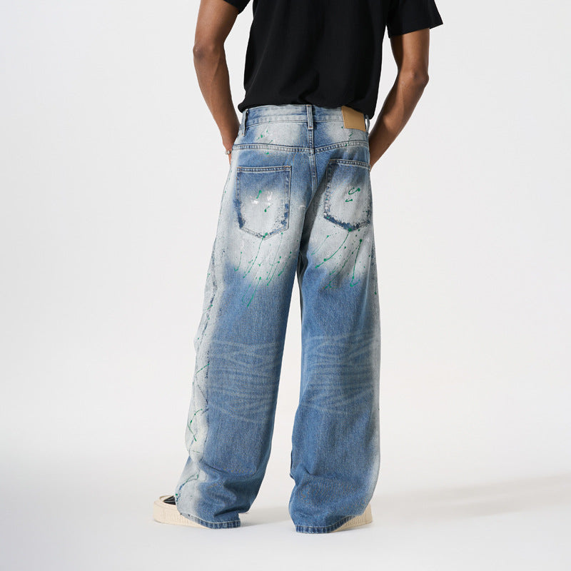 Street Style Trendy Loose Wide-Leg Jeans
