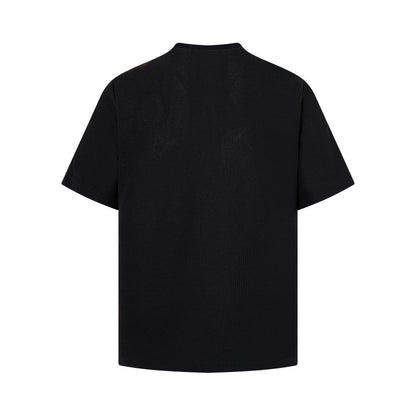 Abstract pattern printed short sleeved t-shirt
