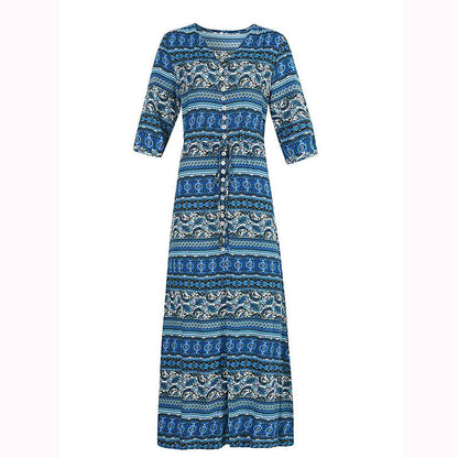 Elegante maxi-jurk in boho-stijl voor dames perfect voor op het strand