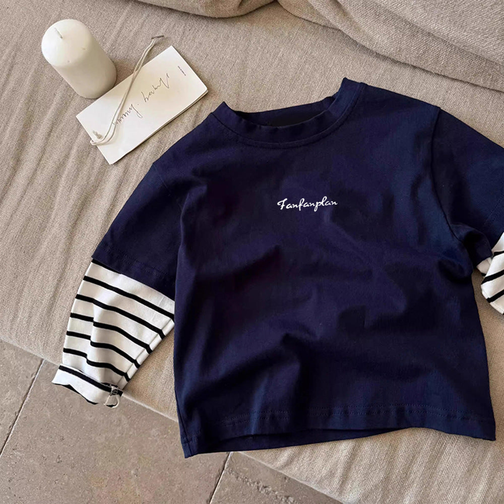Children's Long Sleeve Striped Two-Piece