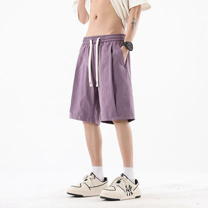 Sports Pants Casual Student Trendy Knee-Length Khaki Underwear