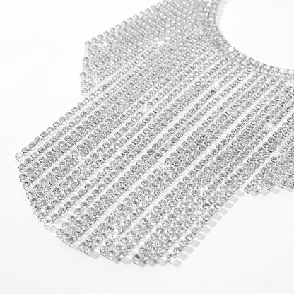 Hot selling rhinestone tassel ankle chains in Europe and America, light luxury full of diamonds, sexy and exaggerated high heels, accessories, shoe chains, and foot accessories