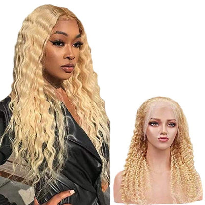 Small Curls Long Curly Hair Lace Front Synthetic Wig