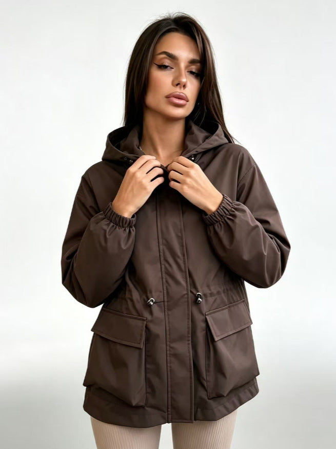 Womens Hooded Waterproof Outdoor Jacket