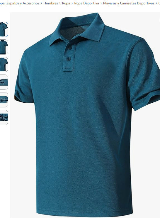 Mens Moisture Wicking Quick Dry Polo Shirt
