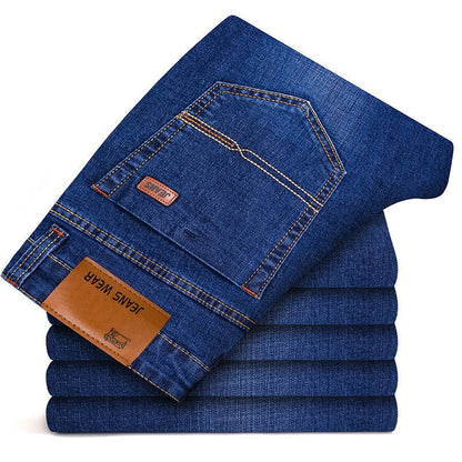 Men?s mid-rise stretch denim trousers