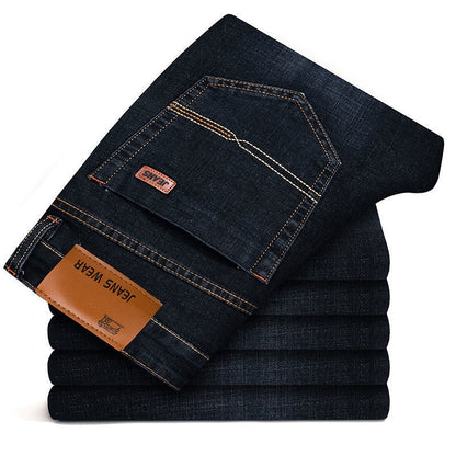 Men?s mid-rise stretch denim trousers