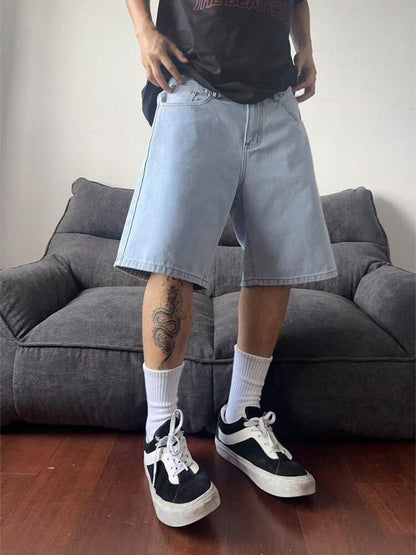 Retro Denim Shorts for Men