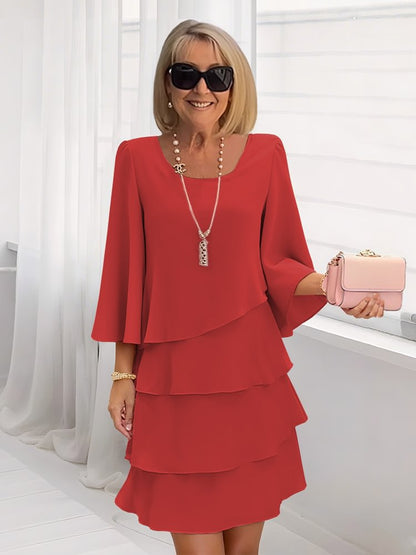 Loose Slimming Round Neck Dress