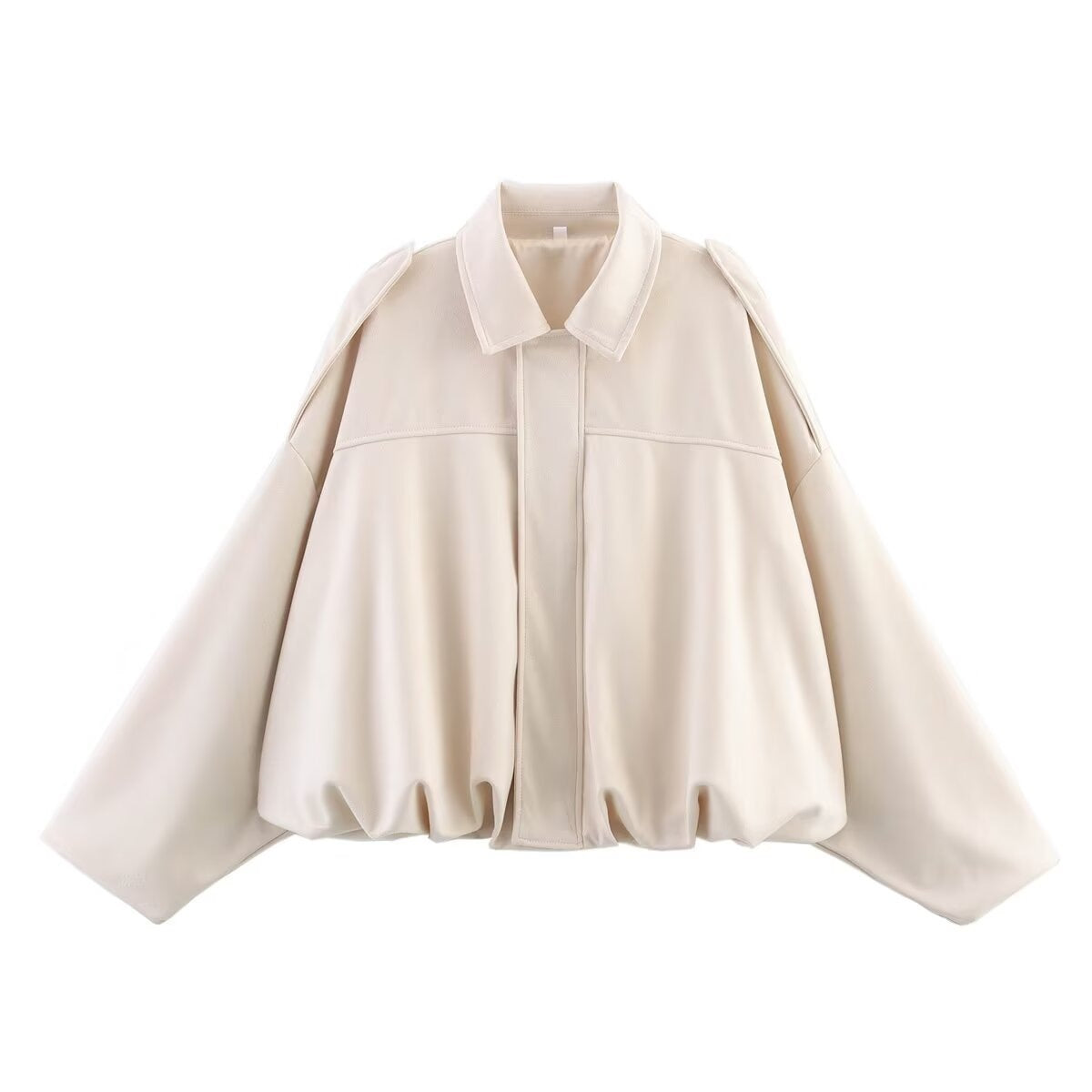 Womens Batwing Sleeve Bomber Jacket