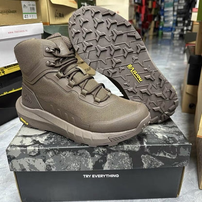 Men's Breathable Mid-High Top Outdoor Hiking Shoes with YKK Side Zipper