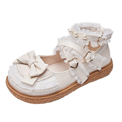 Soft-soled girls' leather shoes princess shoes