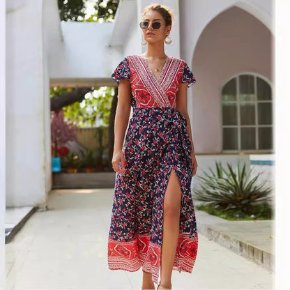 Bohemian 3D Print Sleeveless Dress