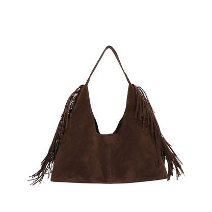 Suede Single Shoulder Tote Bag